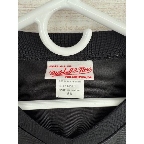 Mitchell & Ness Throwbacks 1990 Deion Sanders Atlanta Falcons Jersey 56 Black - Picture 4 of 12